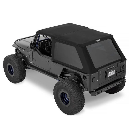 Premium black twill soft top from Bestop part number 56821-17