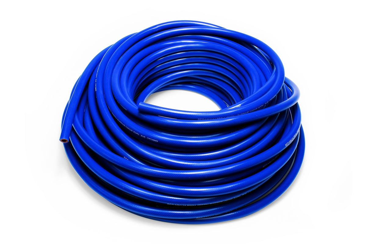 Blue silicone hvac heater hose from HPS Performance part number HTHH-032-BLUEx100