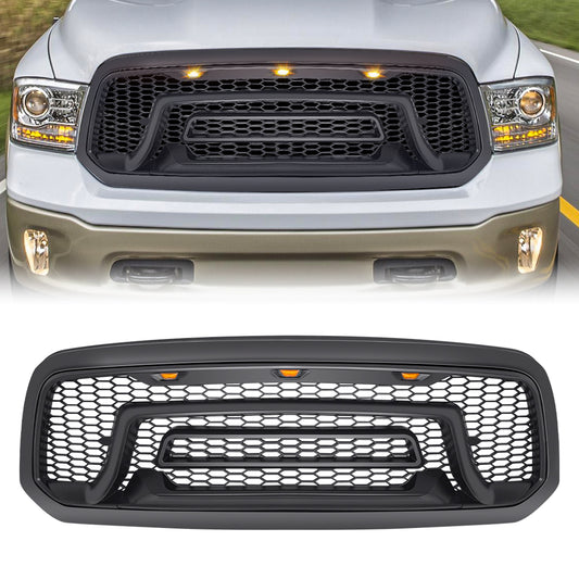 Matte black abs plastic grille from AMERICAN MODIFIED part number AMDEBA00103