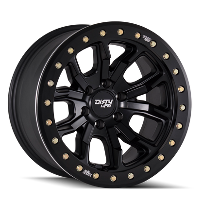 Black satin black alluminum wheel 17 diameter from DIRTY LIFE part number 9303-7973MB38