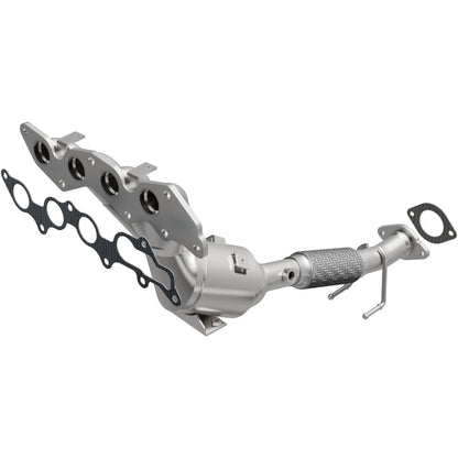 Uncoated stainless steel catalytic converter with integrated exhaust manifold from MagnaFlow Exhaust Products part number 5531186