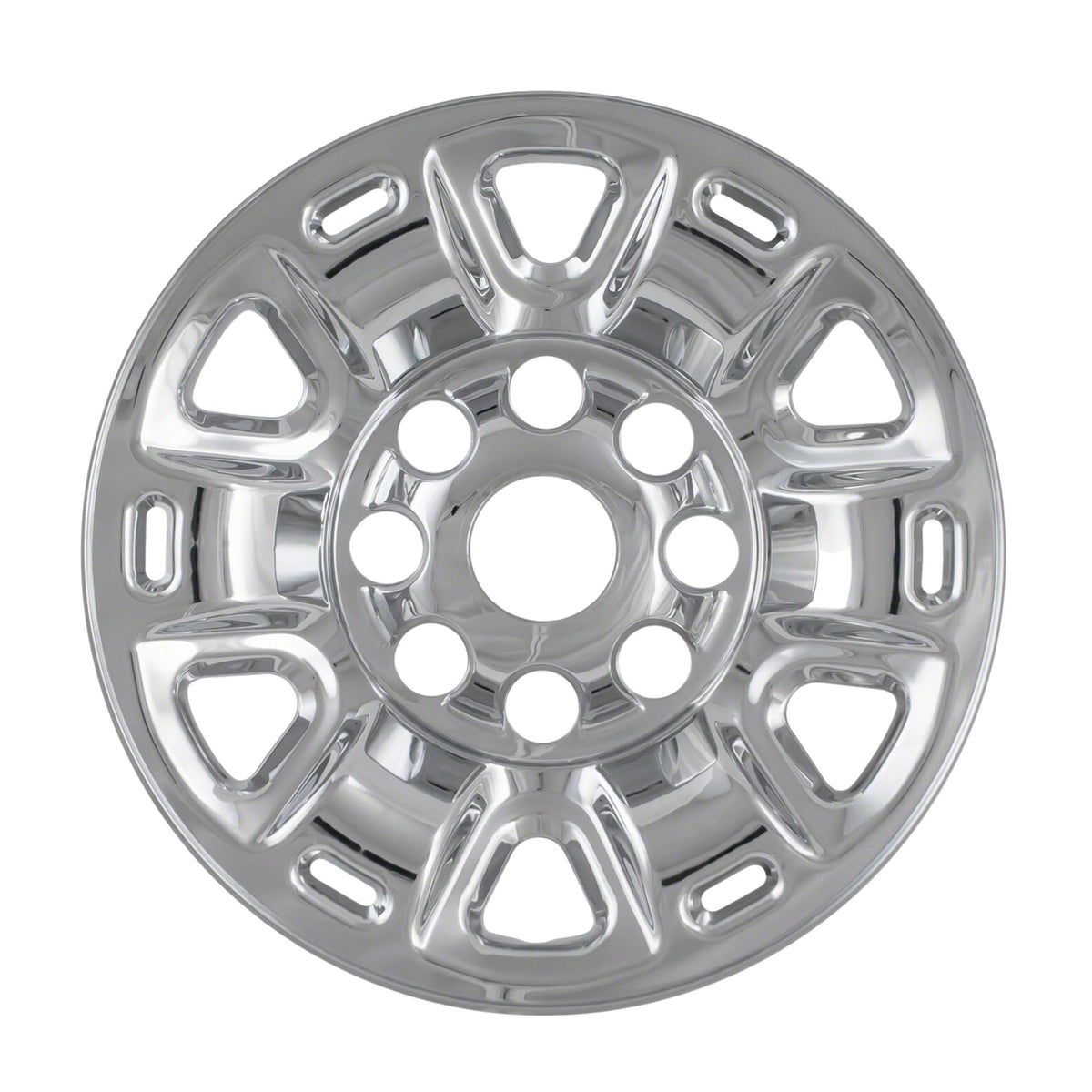 Silver chrome plated abs plastic wheel cover 17 diameter from Coast To Coast part number IWCIMP87X
