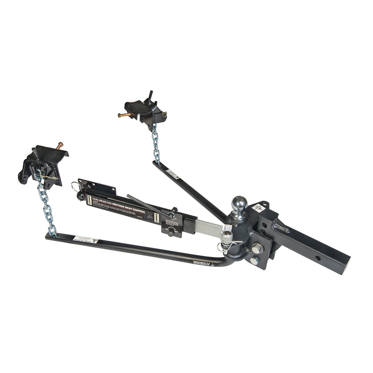 Black steel trailer weight distribution kit with mounting hardware from Husky Towing part number 31999
