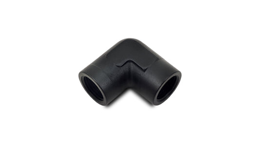 Black anodized 6061 aluminum pipe fitting from Vibrant Performance part number 11320