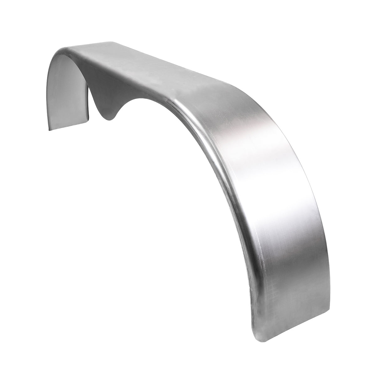 Silver oil coated steel fender with mounting hardware from Husky Towing part number F0012