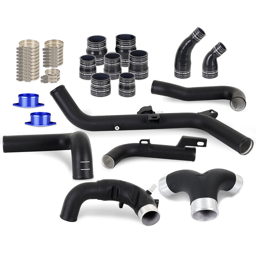 Powder coated intercooler pipe set from Mishimoto part number MMICP-BR27-21USBK