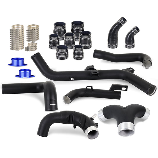 Powder coated intercooler pipe set from Mishimoto part number MMICP-BR27-21USBK