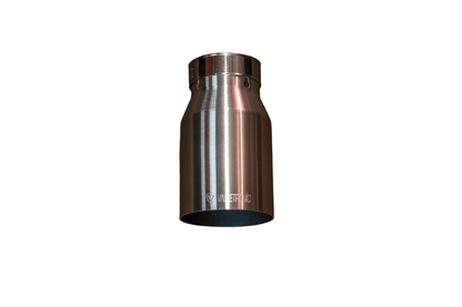 Brushed stainless steel exhaust tail pipe tip from Valvetronic Designs part number VTD.TIP.SW.25.35.BRSH