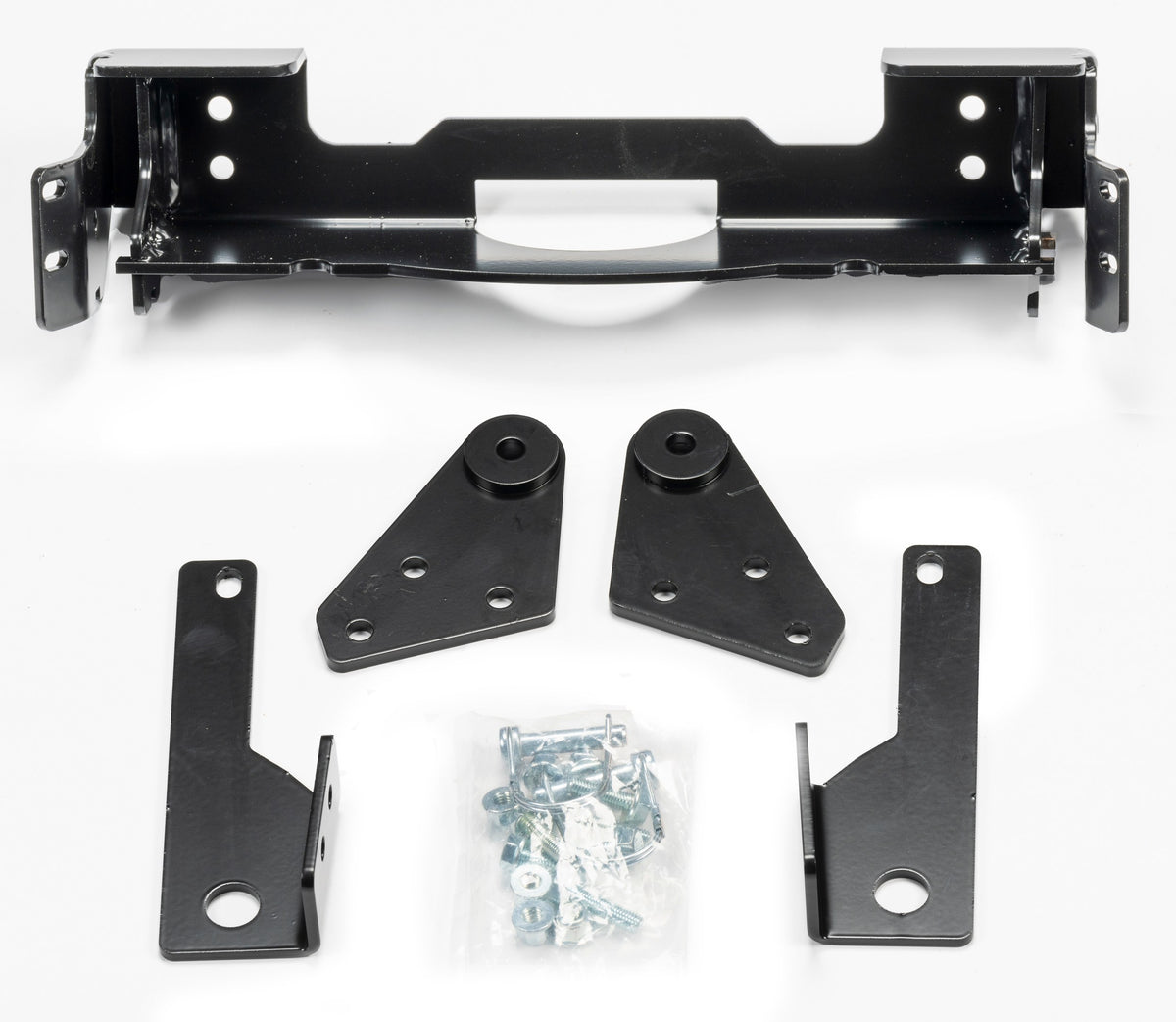 Black snow plow mount from Warn part number 109362