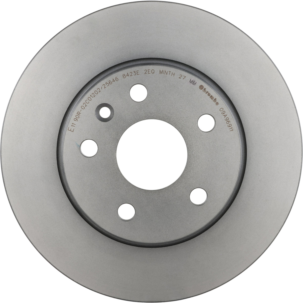 Gray cast iron disc brake rotor from Brembo part number 09.A969.11