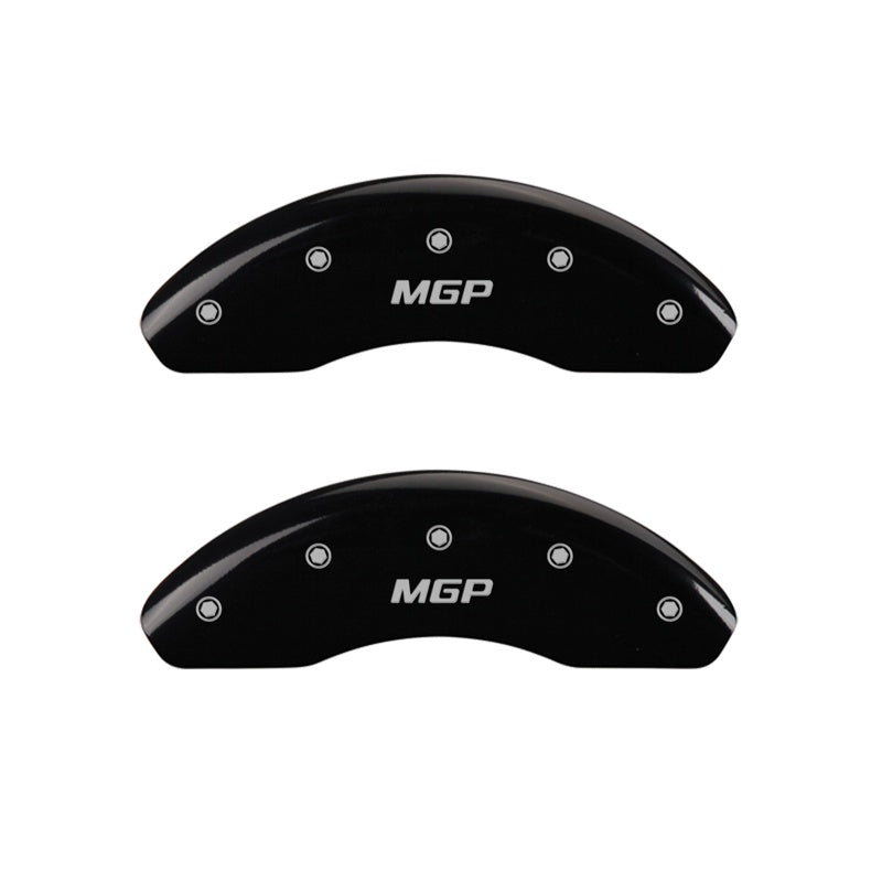 Black disc brake caliper cover from MGP Caliper Covers part number 20003FMGPBK