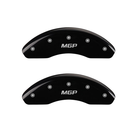 Black disc brake caliper cover from MGP Caliper Covers part number 20003FMGPBK