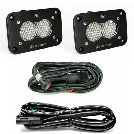 Black auxiliary light with mounting hardware from Baja Designs part number 547808