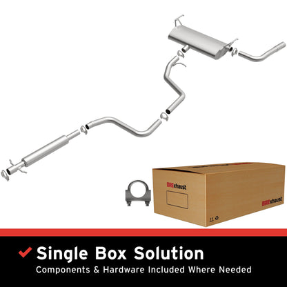 Satin exhaust system kit from BRExhaust part number 106-0259
