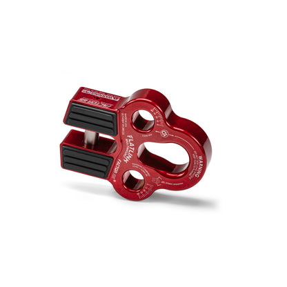 Red powdercoat 6061 aluminum winch shackle from Factor 55 part number 00225-01