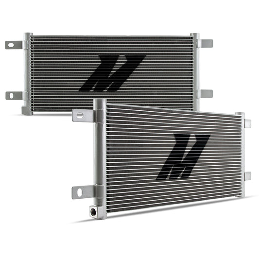 Natural aluminum automatic transmission oil cooler with mounting hardware from Mishimoto part number MMTC-RAM-15SL