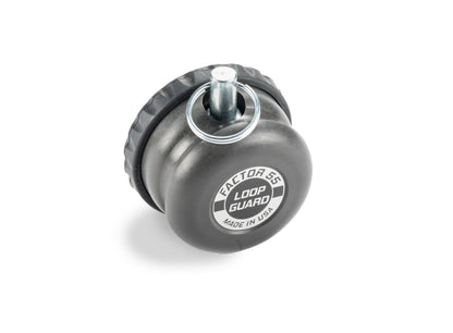 Gray hard anodized 6061 aluminum winch rope end protector from Factor 55 part number 00450-06