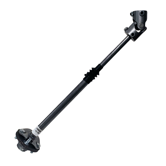 Natural steel steering shaft with mounting hardware from Borgeson part number 000936