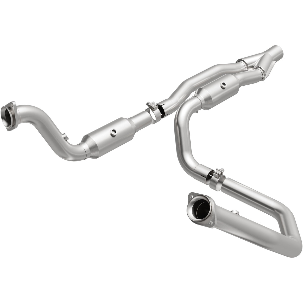 Stainless stainless steel catalytic converter from MagnaFlow Exhaust Products part number 21-457