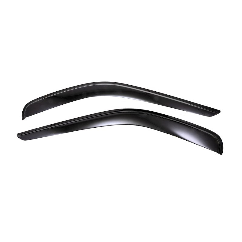Smoke acrylic side window deflector with mounting hardware from TrailFX part number 2676H
