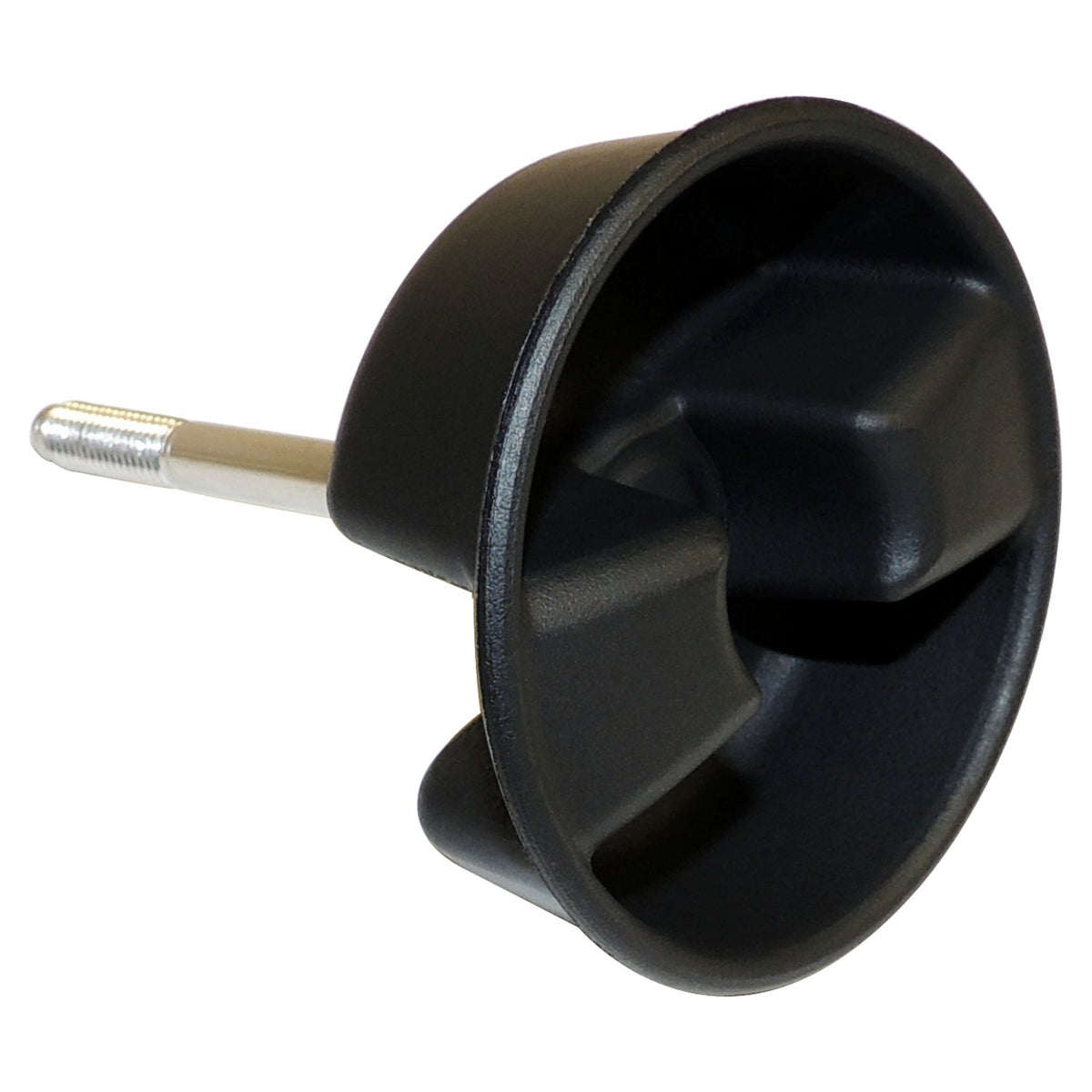 Black, unpainted convertible top bolt from Crown Automotive Jeep Replacement part number 1CJ57DX9AD