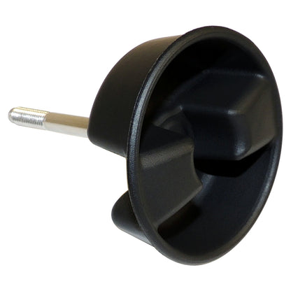 Black, unpainted convertible top bolt from Crown Automotive Jeep Replacement part number 1CJ57DX9AD