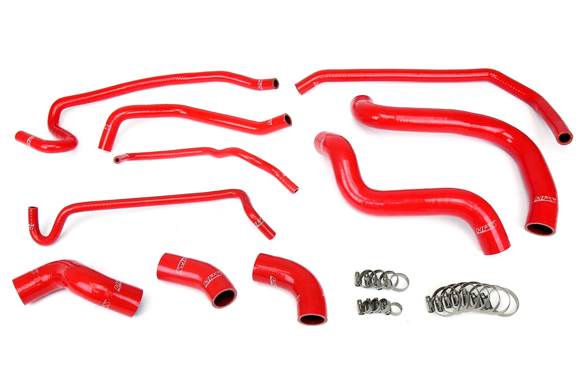 Radiator Coolant Hose Kit from HPS Performance part number 57-1429-RED