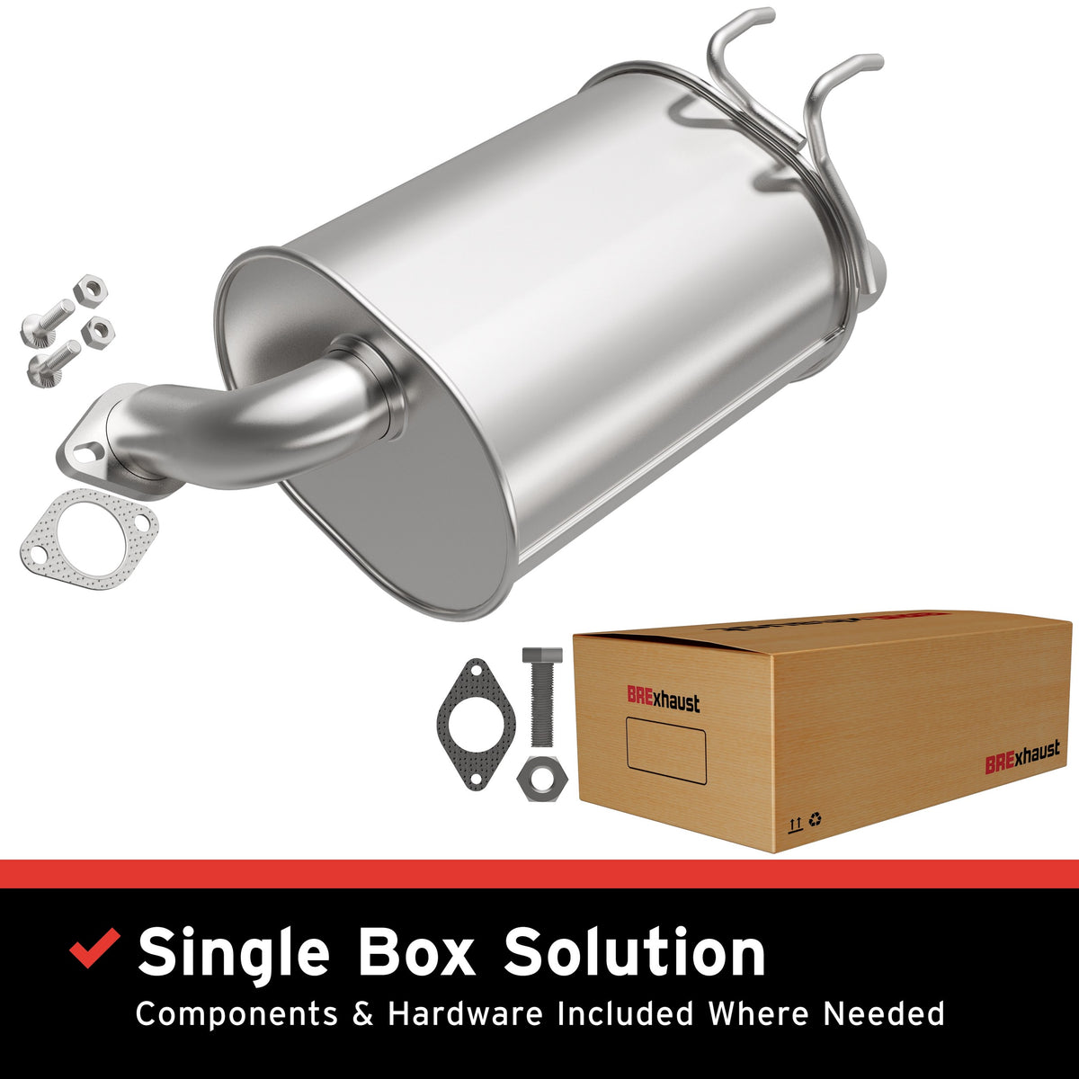 Exhaust Muffler Kit from BRExhaust part number 108-0249