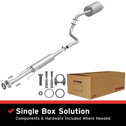 Satin exhaust system kit from BRExhaust part number 106-0266