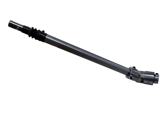 Natural steel steering shaft with mounting hardware from Borgeson part number 000301