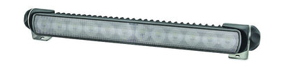 Black plastic light bar with mounting hardware from Hella part number 958040521