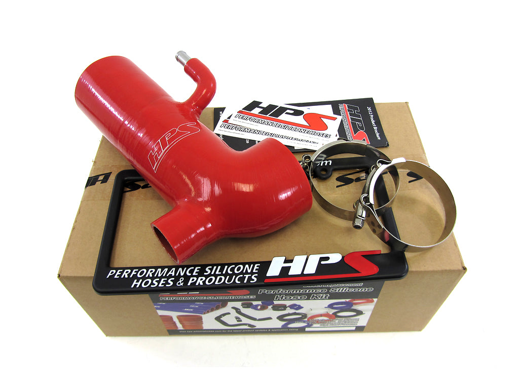 Red silicone engine air intake hose from HPS Performance part number 57-1294-RED