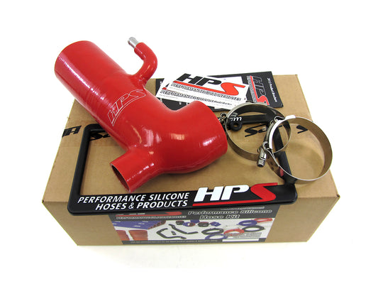Red silicone engine air intake hose from HPS Performance part number 57-1294-RED