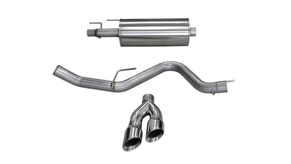 Stainless steel exhaust system kit from Corsa Performance part number 14836