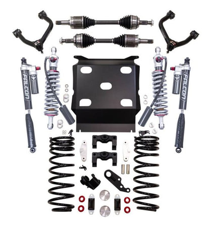 Silver steel and shocks suspension lift kit from ReadyLift part number 62-52460