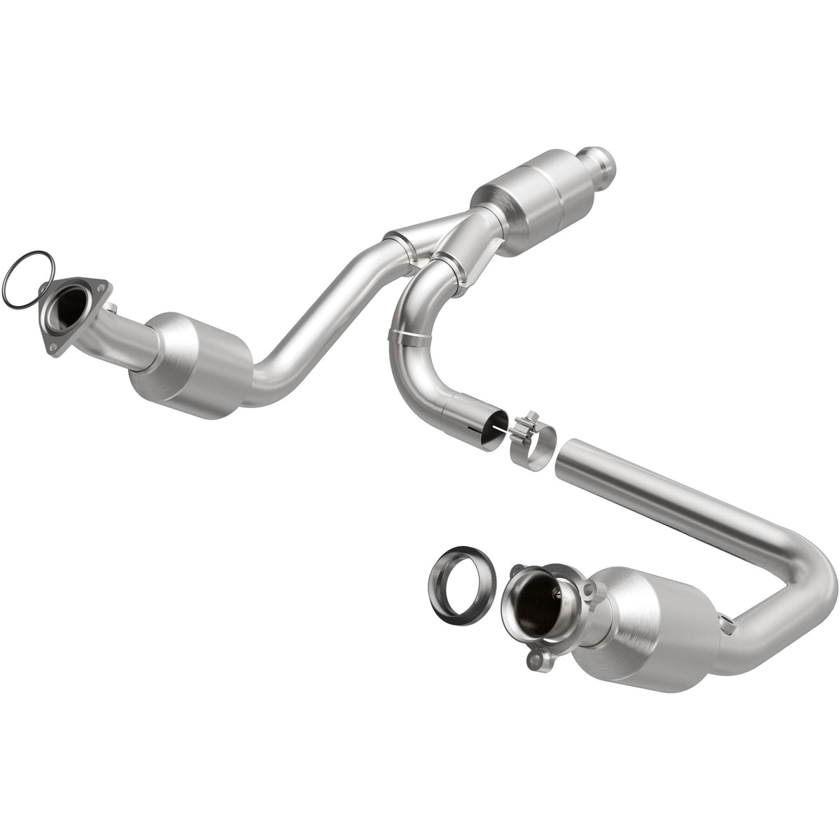 Stainless stainless steel catalytic converter from MagnaFlow Exhaust Products part number 52642