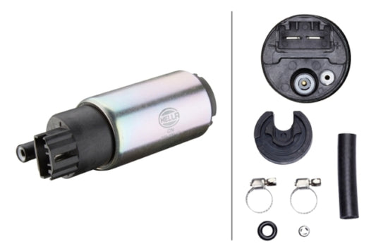 Fuel Pump with mounting hardware from Hella part number 358300131