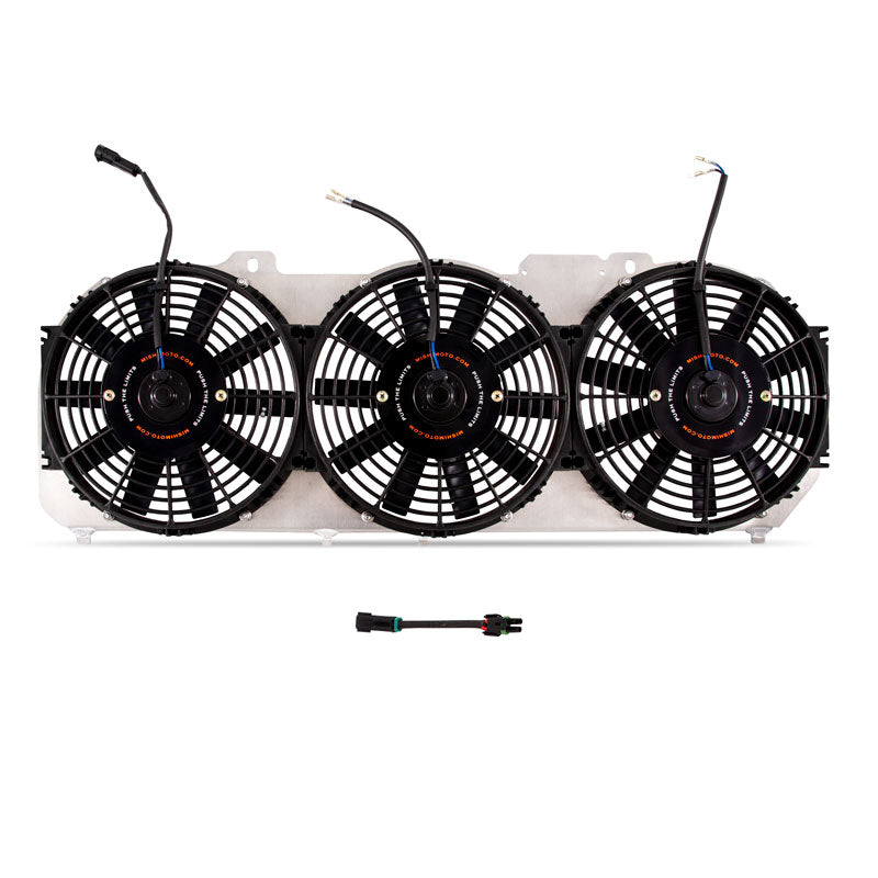 Engine Cooling Fan Assembly with mounting hardware from Mishimoto part number MMFS-XJ-89
