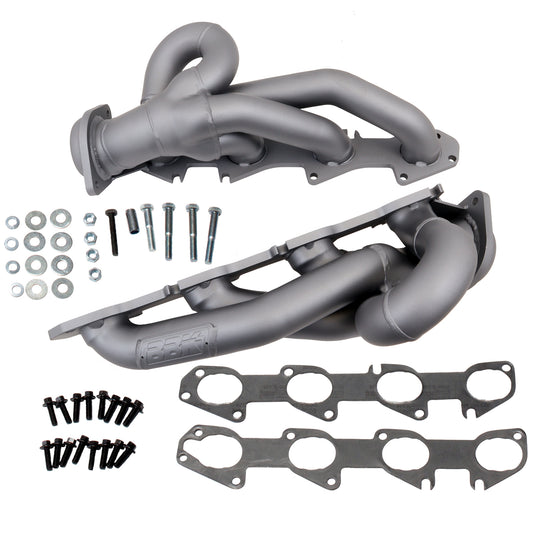 Titanuim ceramic mild steel exhaust header with mounting hardware from BBK Performance Parts part number 4014