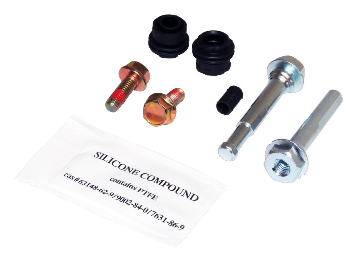 Black, unpainted disc brake caliper bolt kit from Crown Automotive Jeep Replacement part number 68385240AA