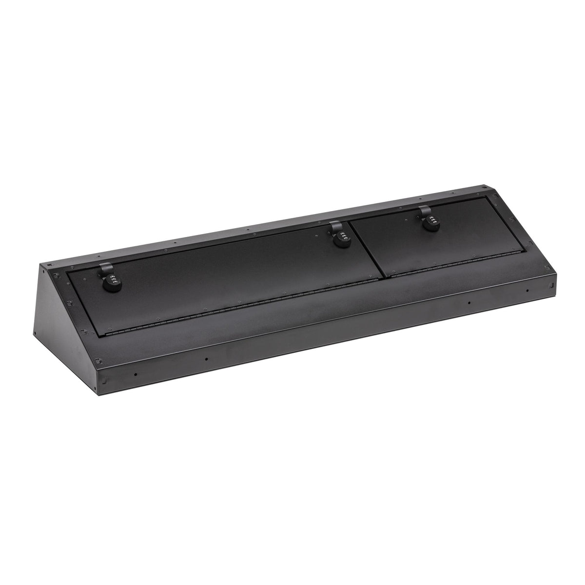 Black underseat storage box from Tuffy Security Products part number 343-01-A