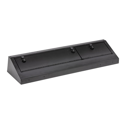 Black underseat storage box from Tuffy Security Products part number 343-01-A