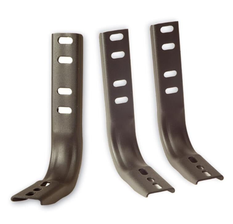 Textured black mild steel step nerf bar mount kit from Big Country part number 390765