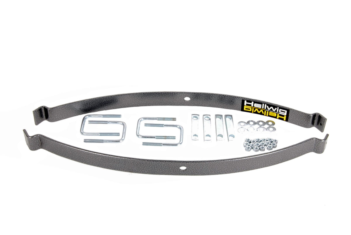Silver hammertone leaf helper spring from Hellwig part number 991