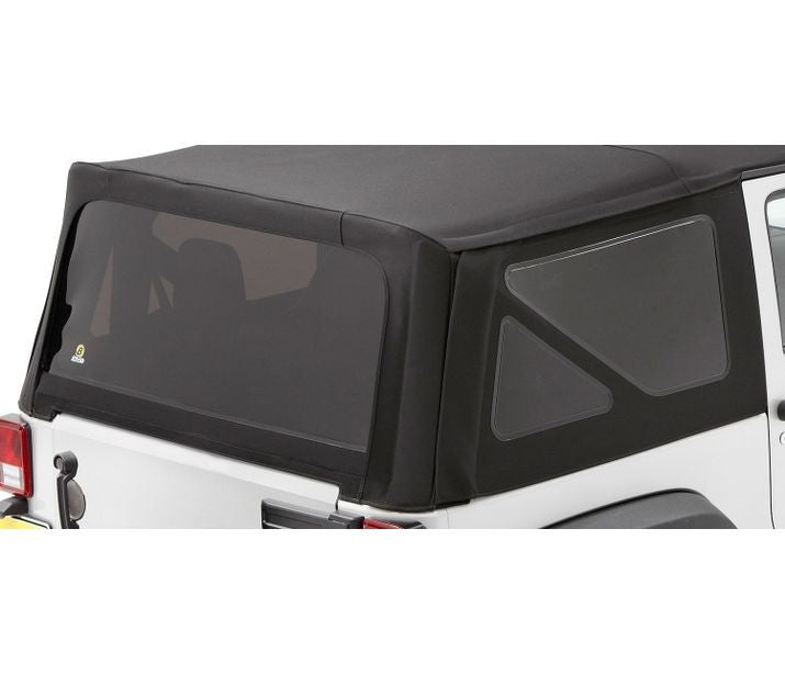 Black diamond convertible top window kit from Bestop part number 58134-35