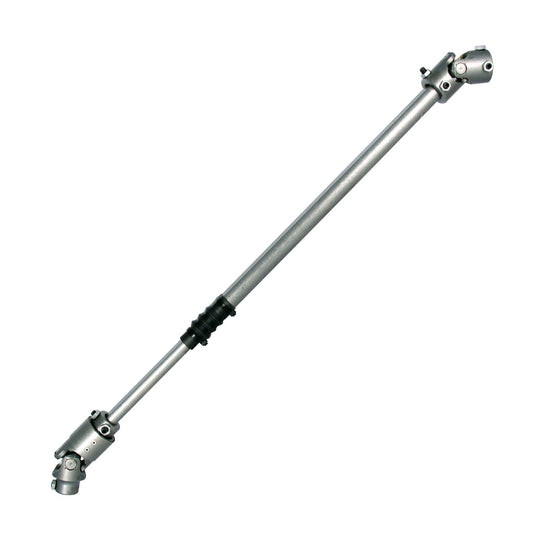 Natural steel steering shaft with mounting hardware from Borgeson part number 000925