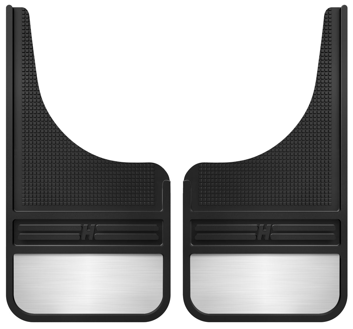 Black rubber mud flap from Husky Liners part number 55001