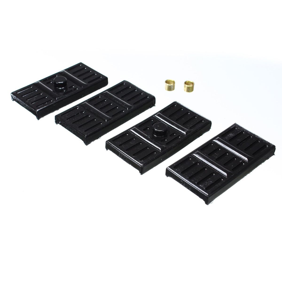 Black polyurethane leaf spring insulator from Energy Suspension part number 3.6113G