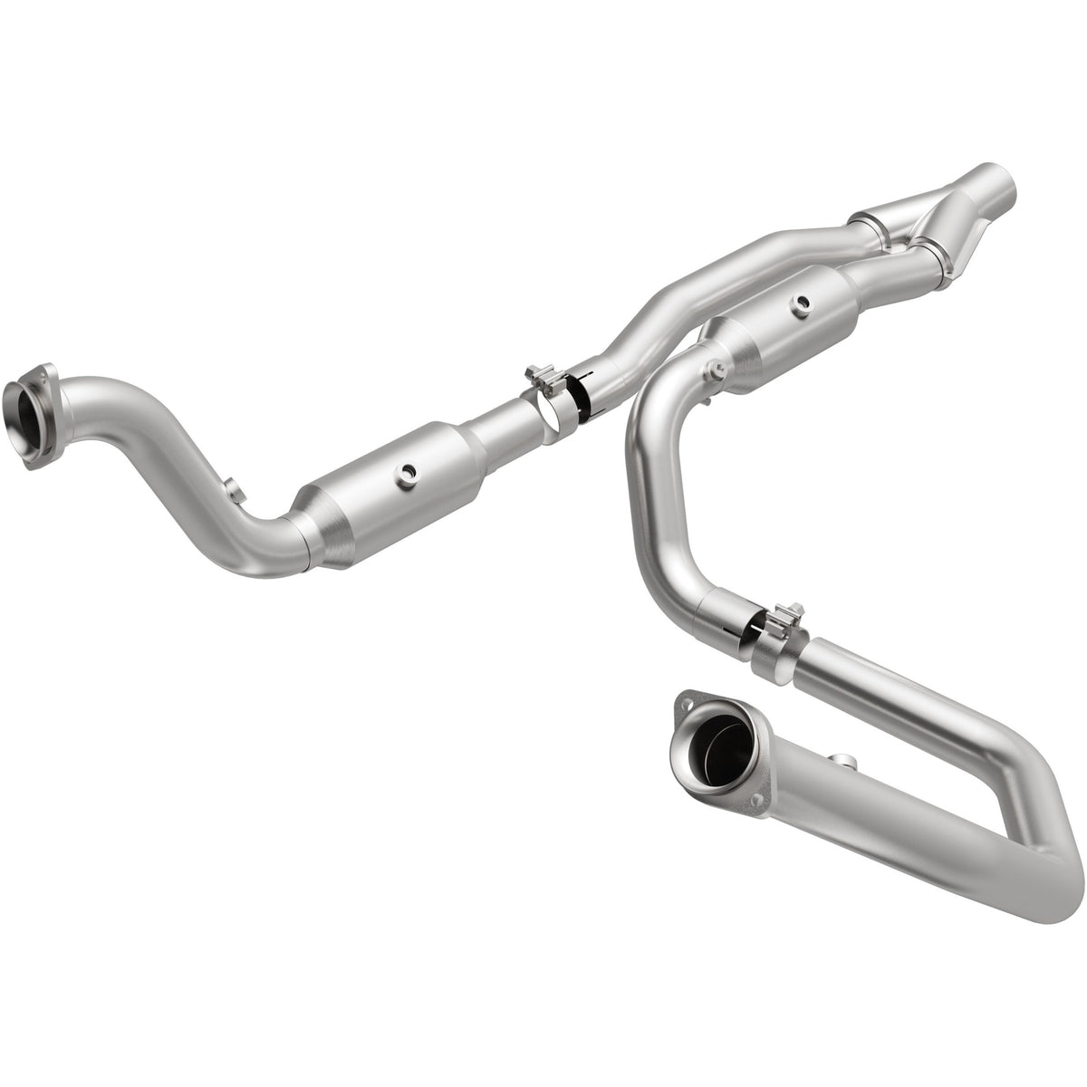 Stainless stainless steel catalytic converter from MagnaFlow Exhaust Products part number 5551457