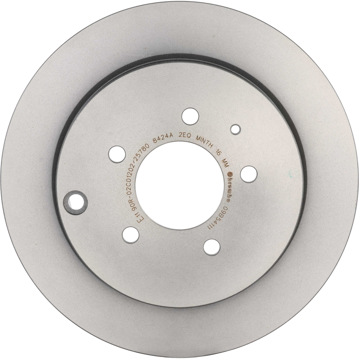 Gray cast iron disc brake rotor from Brembo part number 09.B541.11